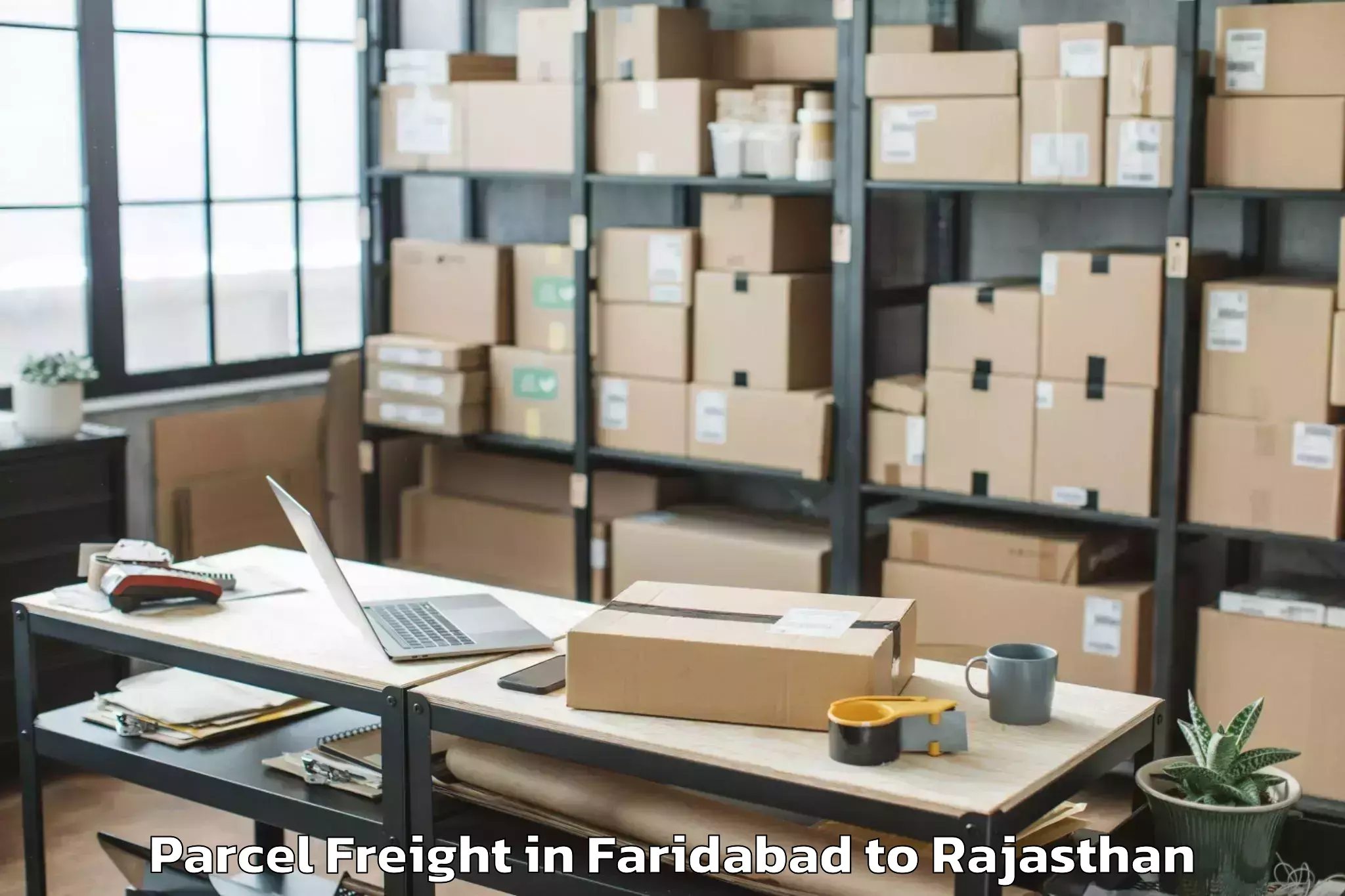 Book Faridabad to Balotra Parcel Freight